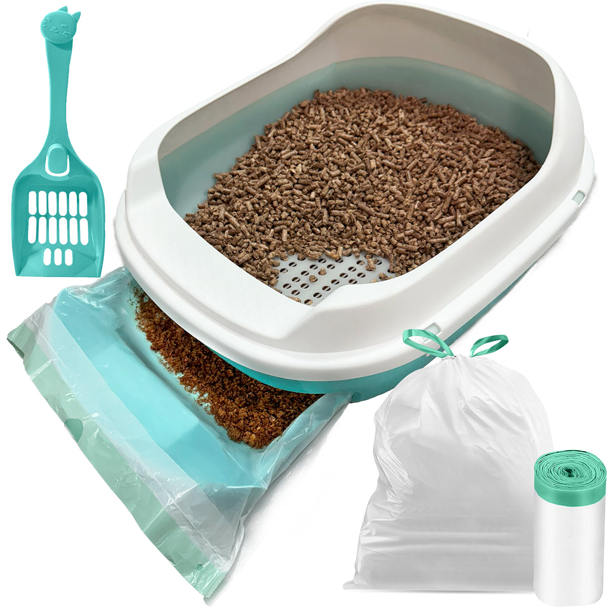 Pellet litter box best sale