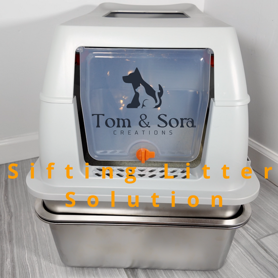 Stainless Steel Sifting Litter Box: Sifting Litter Setup