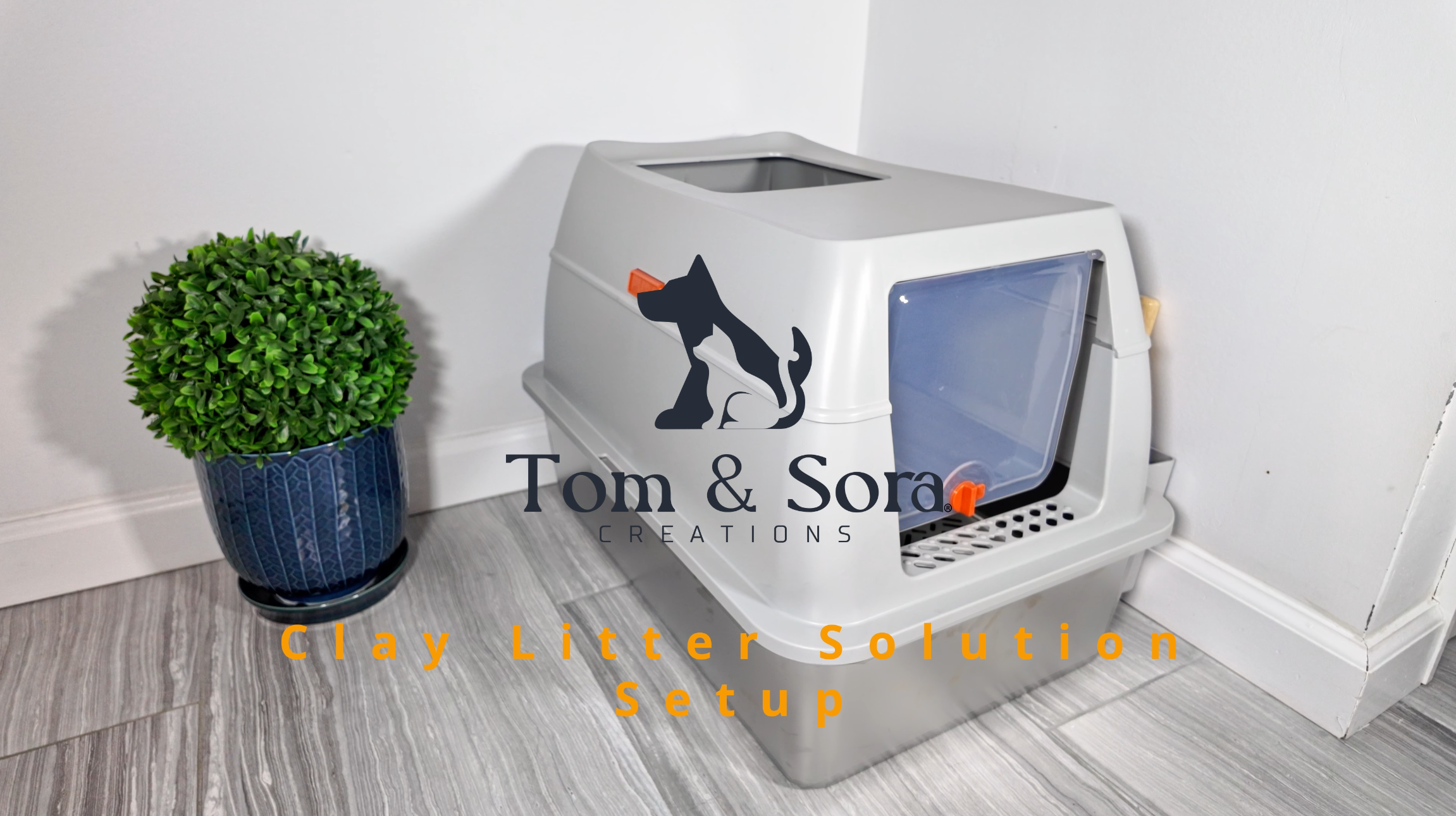 Load video: Tom &amp; Sora Creations Pine Pellet Litter Box